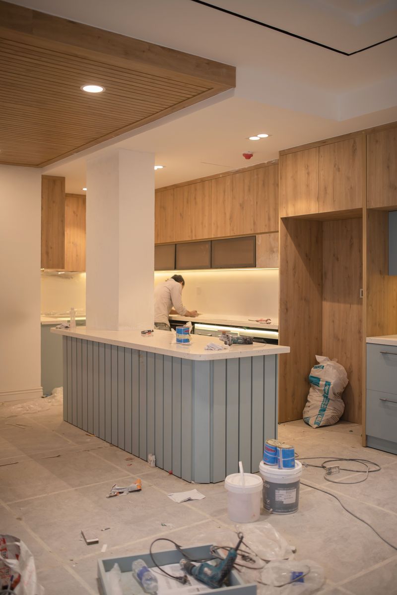 Reforma integral de cocina en obra en el Maresme